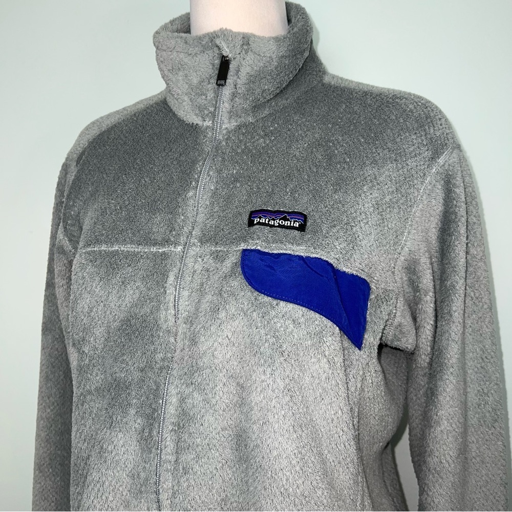 Patagonia Polartec Thermal Pro Full Zip Fleece Jacket Gray Blue Women’s XL - Picture 2 of 13